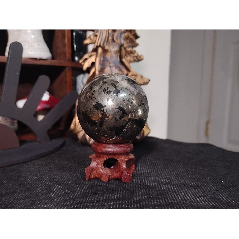 Chalcopyrite Agate Crystal Sphere
